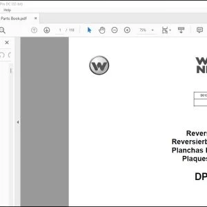Wacker Neuson DPU 130Le Reversible Plates Parts Book Manual - PDF DOWNLOAD