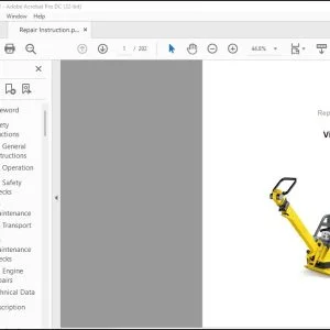 Wacker Neuson DPU 5545 Vibratory Plate Repair Instructions Manual - PDF DOWNLOAD