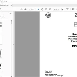 Wacker Neuson DPU4045Yeh Reversible Plates Parts Book Manual - PDF DOWNLOAD