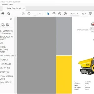 Wacker Neuson DT05 Track Dumper Spare Parts List Manual - PDF DOWNLOAD