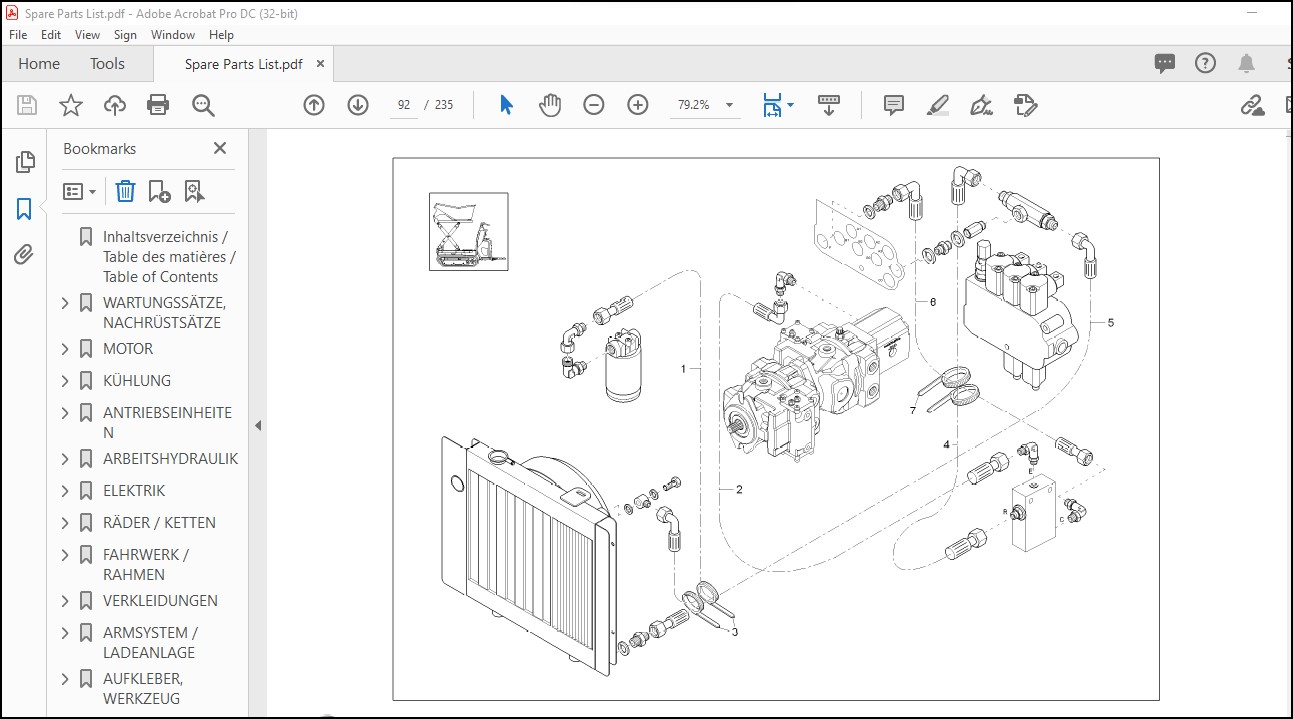 Wacker Neuson DT12 Track Dumper Spare Parts list Manual - PDF DOWNLOAD ...