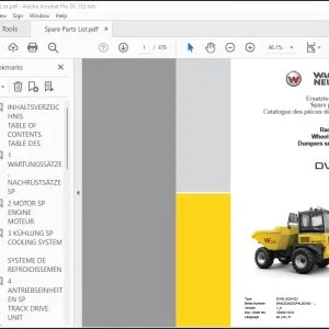 Wacker Neuson DV90 (D24-02) Wheel Dumper Spare parts list Manual - PDF DOWNLOAD