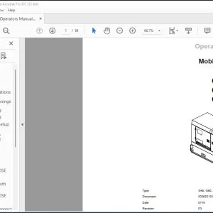 Wacker Neuson G40 (50Hz) G60 (50Hz) G95 (50Hz) Mobile Generator Operator’s Manual - PDF DOWNLOAD