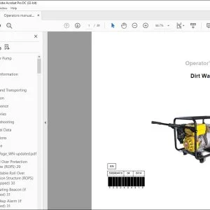 Wacker Neuson MDP3 Dirt Water Pump Operator’s Manual - PDF DOWNLOAD