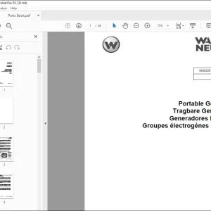 Wacker Neuson MG 3 Portable Generators Parts Book Manual - PDF DOWNLOAD