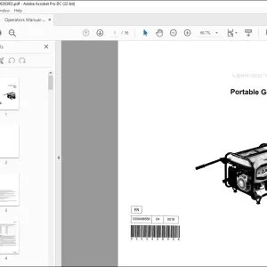 Wacker Neuson MG5 Portable Generator Operator's Manual - PDF DOWNLOAD