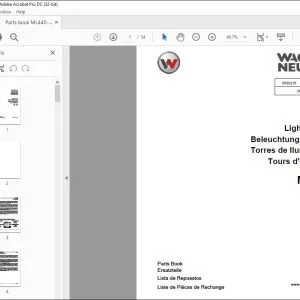 Wacker Neuson ML 440 Light Towers Parts Book Manual - PDF DOWNLOAD