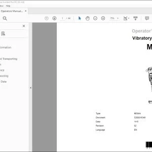 Wacker Neuson MS64A Vibratory Rammer Operator’s Manual - PDF DOWNLOAD