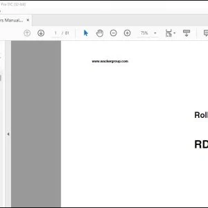 Wacker Neuson RD 11 /... Roller Operator's Manual - PDF DOWNLOAD