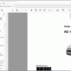 Wacker Neuson RD 16 Roller Repair Manual - PDF DOWNLOAD