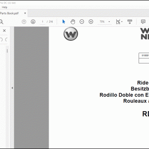 Wacker Neuson RD 18-100 Ride-On Rollers Parts Book Manual - PDF DOWNLOAD