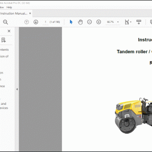 Wacker Neuson RD 40 RD 45 Tandem roller Combination roller Instruction Manual - PDF DOWNLOAD