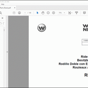 Wacker Neuson RD12A-90 Ride-On Rollers Parts Book Manual - PDF DOWNLOAD