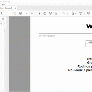 Wacker Neuson RT 560 Trench Roller Parts Book Manual - PDF DOWNLOAD