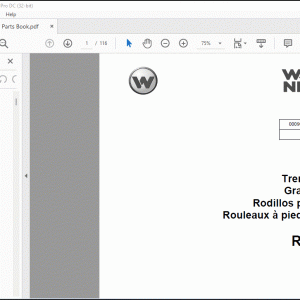 Wacker Neuson RT 82-SC Trench Roller Parts Book Manual - PDF DOWNLOAD