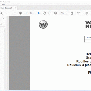 Wacker Neuson RT 82-SC Trench Rollers Parts Book Manual - PDF DOWNLOAD