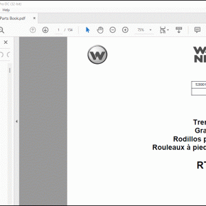 Wacker Neuson RTLx-SC3 Trench Rollers Parts Book Manual - PDF DOWNLOAD