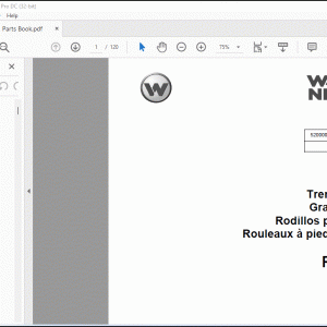 Wacker Neuson RTx-SC2 Trench Rollers Parts Book Manual - PDF DOWNLOAD