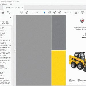 Wacker Neuson SW16 Skid steer loader Spare parts list Manual - PDF DOWNLOAD