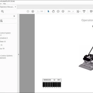 Wacker Neuson VPY70 Vibroplate Operator’s Manual - PDF DOWNLOAD