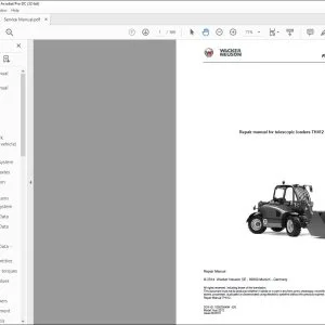 Wacker Neuson telescopic loaders TH412 Repair Manual - PDF DOWNLOAD