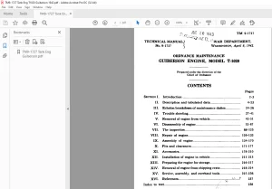 War Department GUIBERSON ENGINE MODEL T-1020 Technical Manual 9-1727 - PDF DOWNLOAD