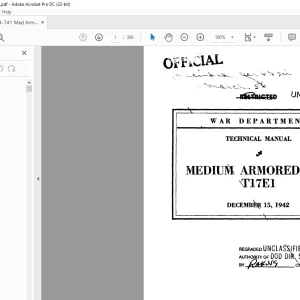 War Department Medium Armored Car T17E1 Technical Manual 9-741 - PDF DOWNLOAD