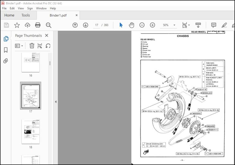 Yamaha FZR400 Service Manual - PDF DOWNLOAD - HeyDownloads - Manual ...