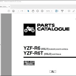 Yamaha YZF-R6(5SLV) YZF-R6T(5SLX) Parts Catalogue Manual - PDF DOWNLOAD