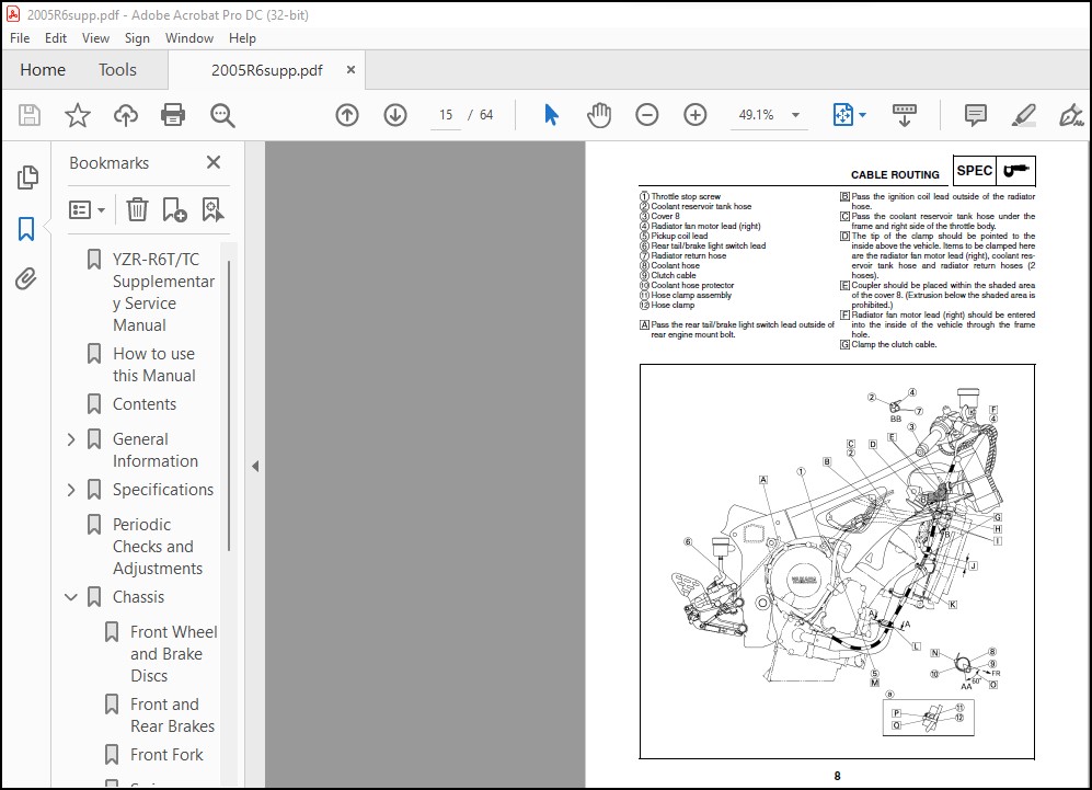 Yamaha Yzf-r6t Yzf-r6tc Service Manual Supplement - Pdf Download 