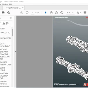 2014 Manitou AXLE ASSEMBLY TYPE 212 Repair Manual 547983EN - PDF DOWNLOAD