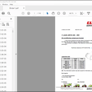 CLAAS ARES 600 - 800 Celtis Atles Workshop Manual - PDF DOWNLOAD