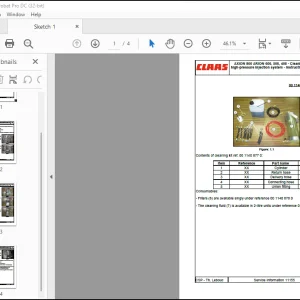 CLAAS AXION 800 ARION 600, 500, 400 - Cleaning kit Manual  - PDF DOWNLOAD