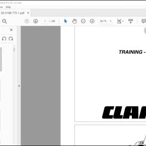 CLAAS RANGER 920 - 975 Plus TRAINING-TECHNICS Manual - PDF DOWNLOAD