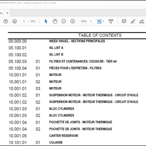 CNH CX235 SR Crawler Excavator Tier4 Spare Part Catalog Manual(84596942PC) - PDF DOWNLOAD