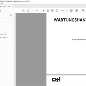 CNH Cursor® 10 Stage IIIB Motor WARTUNGSHANDBUCH 51421983 - PDF DOWNLOAD (German)