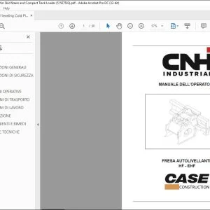 CNH FRESA AUTOLIVELLANTE HF EHF MANUALE DELL’OPERATORE 51567593 - PDF DOWNLOAD (German)