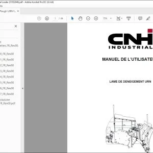 CNH LAME DE DENEIGEMENT URN MANUEL DE L’UTILISATEUR 51552846 - PDF DOWNLOAD (French)