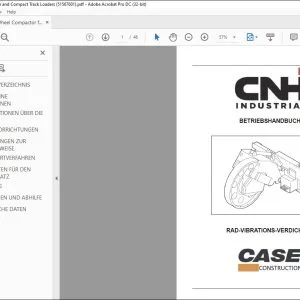 CNH RAD-VIBRATIONS-VERDICHTER BETRIEBSHANDBUCH 51567601 - PDF DOWNLOAD (German)