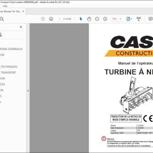 CNH TURBINE À NEIGE Manuel de l’opérateur 48080904 - PDF DOWNLOAD (French)