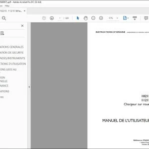 Case 1021F 1121F Chargeur sur roues MANUEL DE L’UTILISATEUR 47688097 - PDF DOWNLOAD (French)