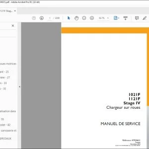 Case 1021F 1121F Stage IV Chargeur sur roues MANUEL DE SERVICE 47924631 - PDF DOWNLOAD (French)
