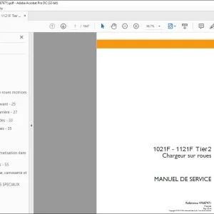 Case 1021F - 1121F Tier2 Chargeur sur roues MANUEL DE SERVICE 47687971 - PDF DOWNLOAD (French)