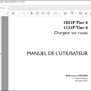 Case 1021F Tier 4 1121F Tier 4 Chargeuse sur roues MANUEL DE L’UTILISATEUR (47557866)-PDF DOWNLOAD  (FRENCH)