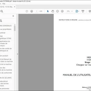 Case 1021G 1121G Stage IV Chargeur sur roues MANUEL DE L’UTILISATEUR 51576099 - PDF DOWNLOAD (French)
