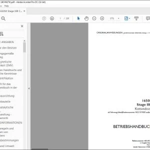 Case 1650M Stage IIIB Kettendozer BETRIEBSHANDBUCH 48149274 - PDF DOWNLOAD (German)