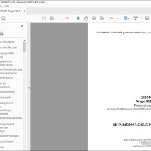 Case 2050M Stage IIIB Kettendozer BETRIEBSHANDBUCH 48149251 - PDF DOWNLOAD (German)