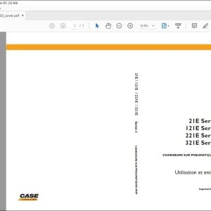Case 21E 121E 221E 321E Series 3 UTILISATION ET ENTRETIEN 84279965 - PDF DOWNLOAD (French)