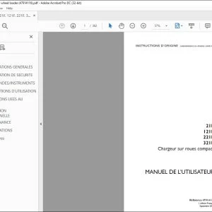 Case 21F 121F 221F 321F Chargeur sur roues compact MANUEL DE L’UTILISATEUR 47914116 - PDF DOWNLOAD (French)