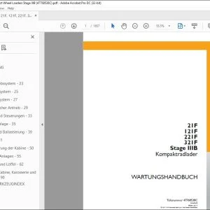 Case 21F 121F 221F 321F Stage IIIB Kompaktradlader WARTUNGSHANDBUCH 47768538C - PDF DOWNLOAD (German)